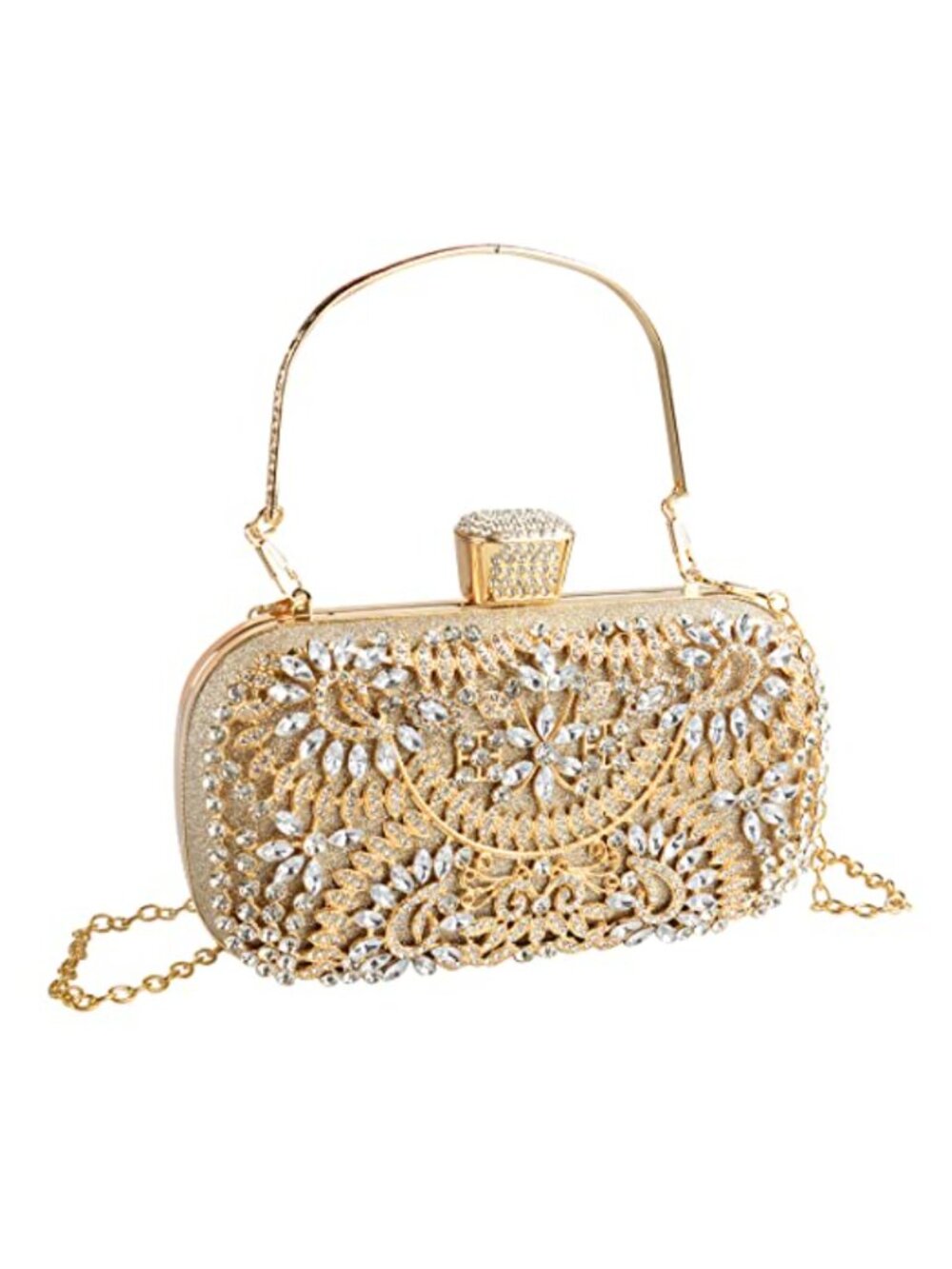 Glitter Clutch Crossbody Evening Handbag for Wedding Party Prom Cocktail